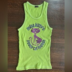 1990s Joomi Joolz Miss Kitty’s PussyCat Club 100% cotton tank